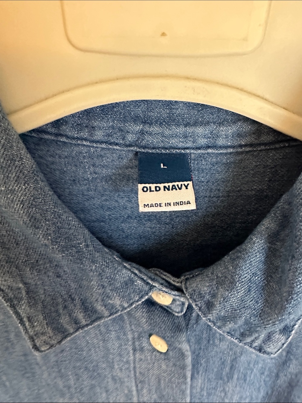 🍁Old Navy Chambray Button Down Mini Shirt Dress🍁 - Picture 5 of 7